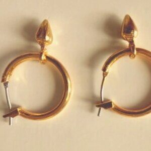 Gold-Tone Hoop Earrings